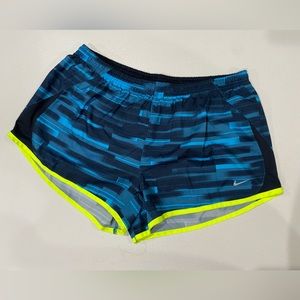 Multicolored blue Nike shorts
